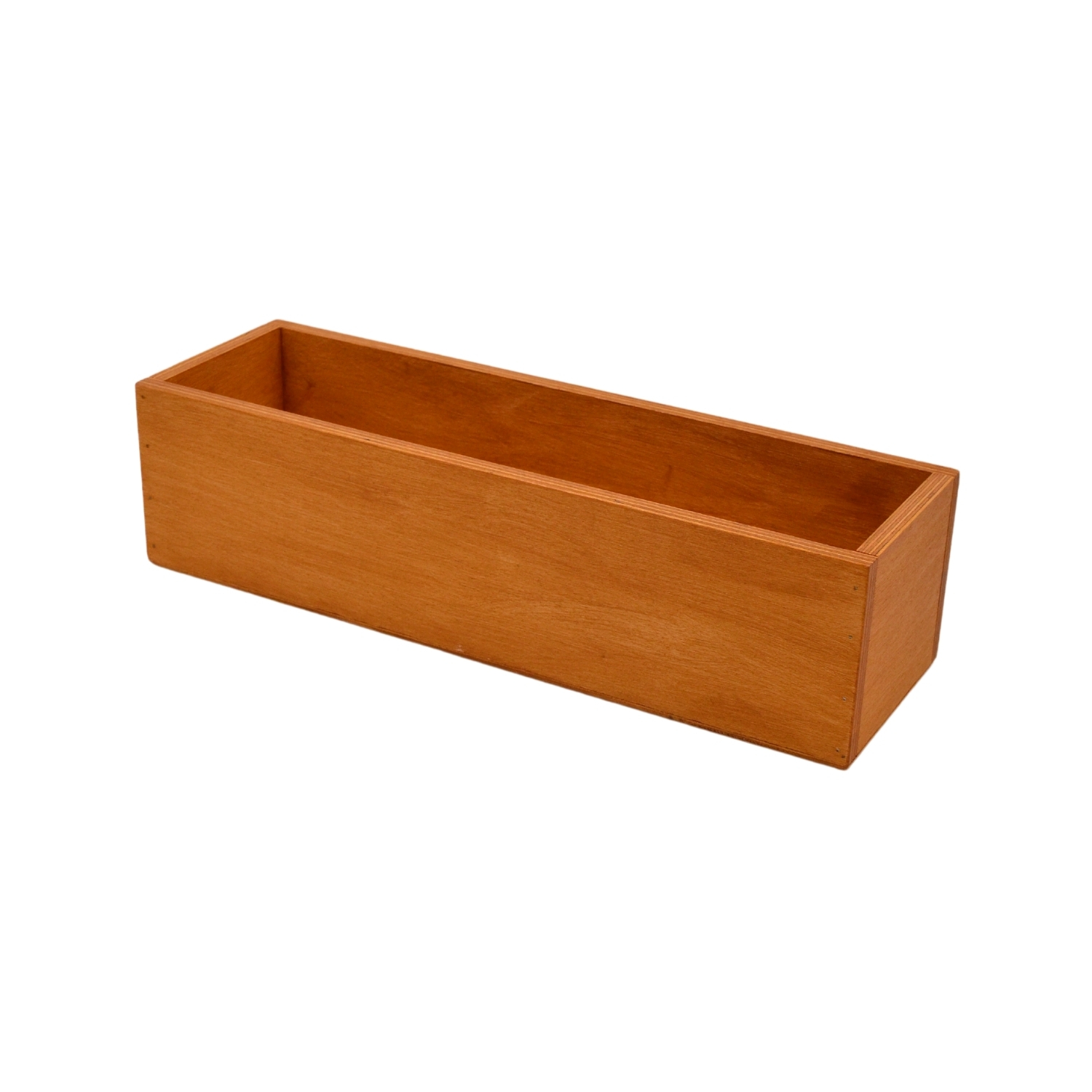 🌿✨ Ahşap Kutu Saksılık & Organizer – Sarı Meşe | 40 x 10 x 9 cm