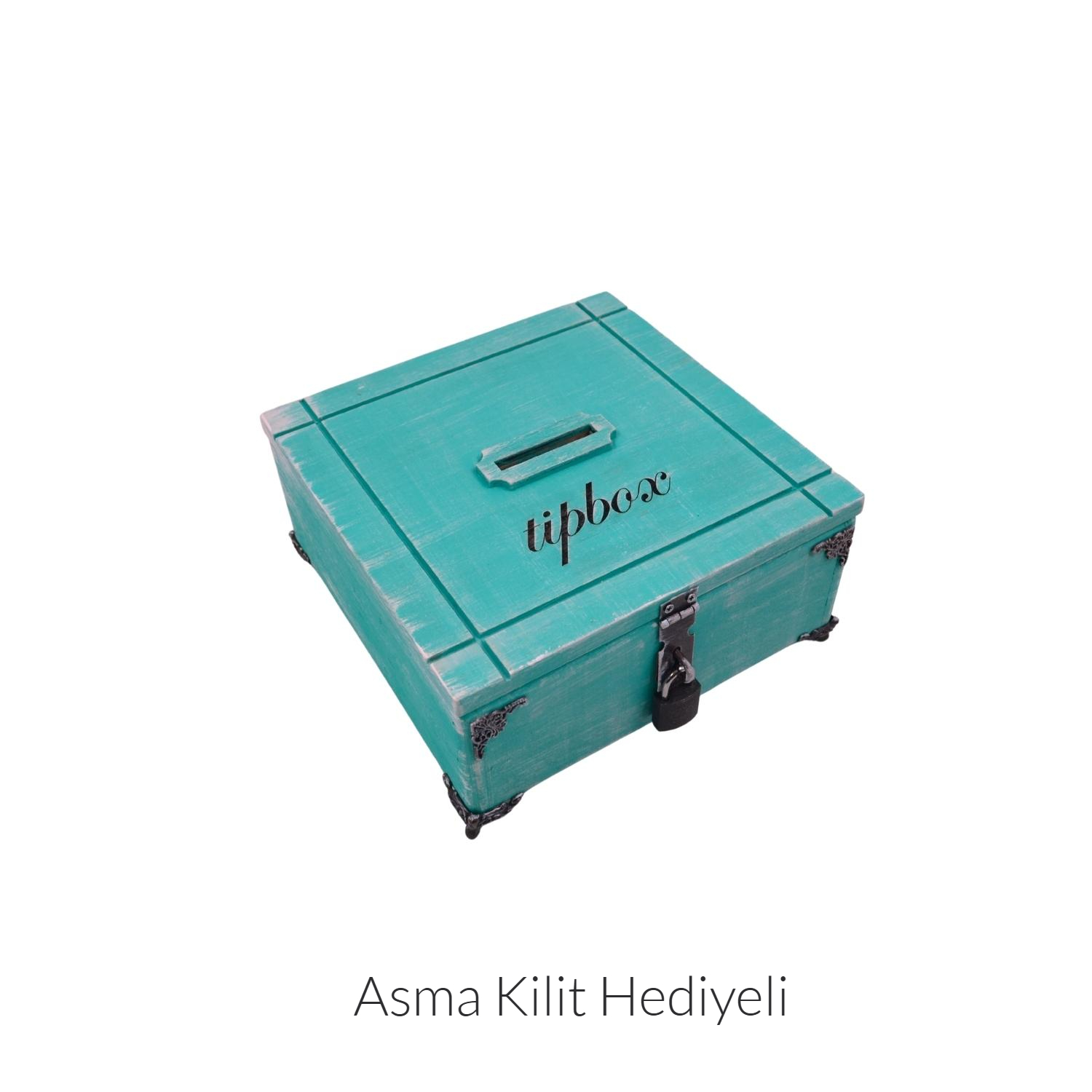 Rustik Tipbox Metal Ayaklı 20cmx18cm Genişlik 8cm Yükseklik