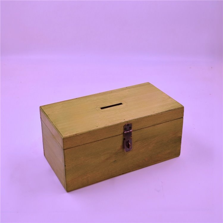 Ahşap Kutu Tipbox Bahşiş Kutusu Kumbara 25Cm X 14Cm Yükseklik 10Cm