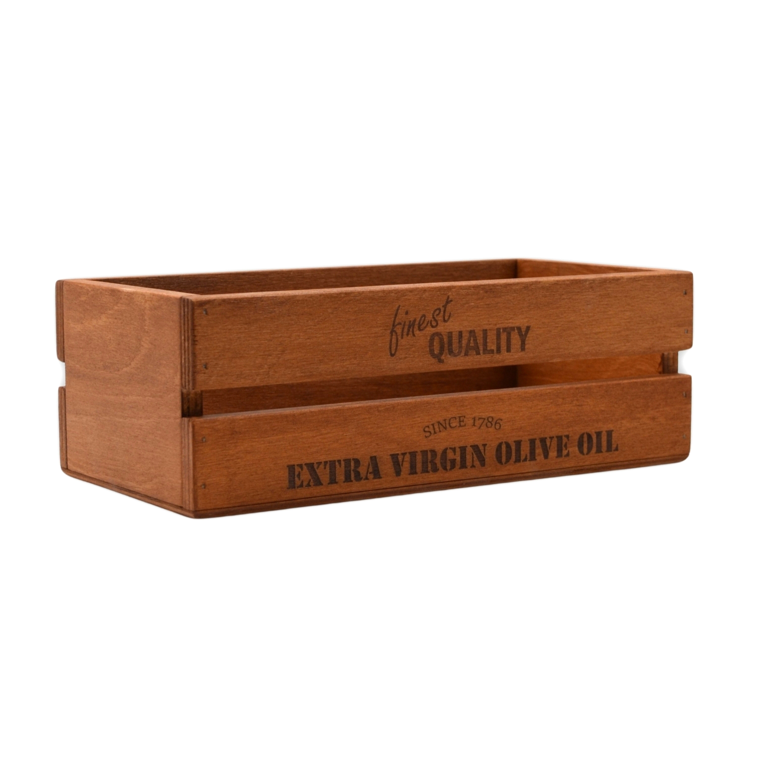 🫒 Premium Marin Ahşap Zeytinyağlık & Tezgâh Üstü Organizer – 30×15×9 cm