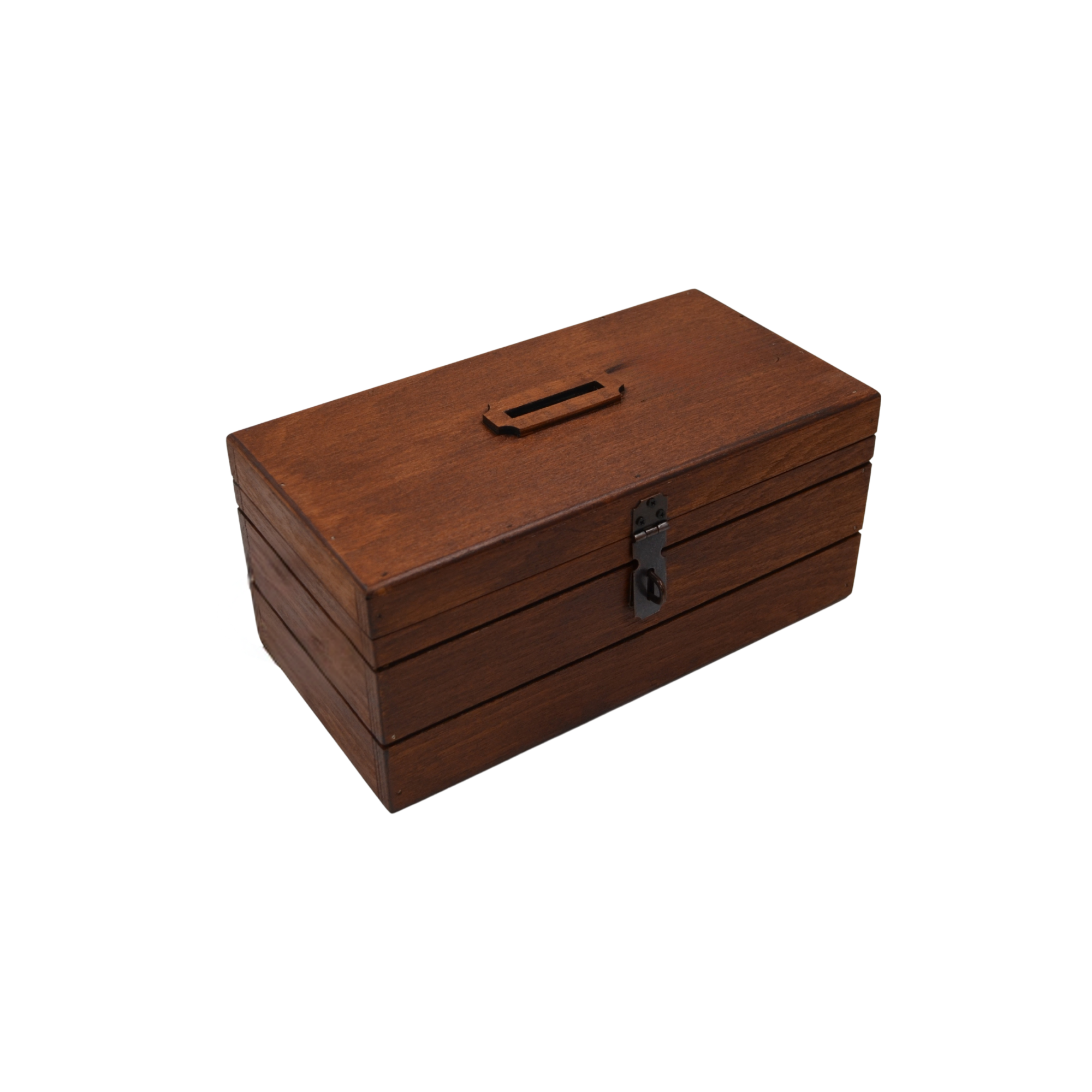 TUN'S WOODS Ahşap Tip box Asma Kilitli Kayın Marin, Fındık Kabuğu Renk