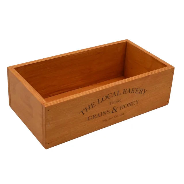 🥖🍯 Ahşap Local Bakery Organizer – 32×16 cm | 9 cm Yükseklik – Fotoğraf 1