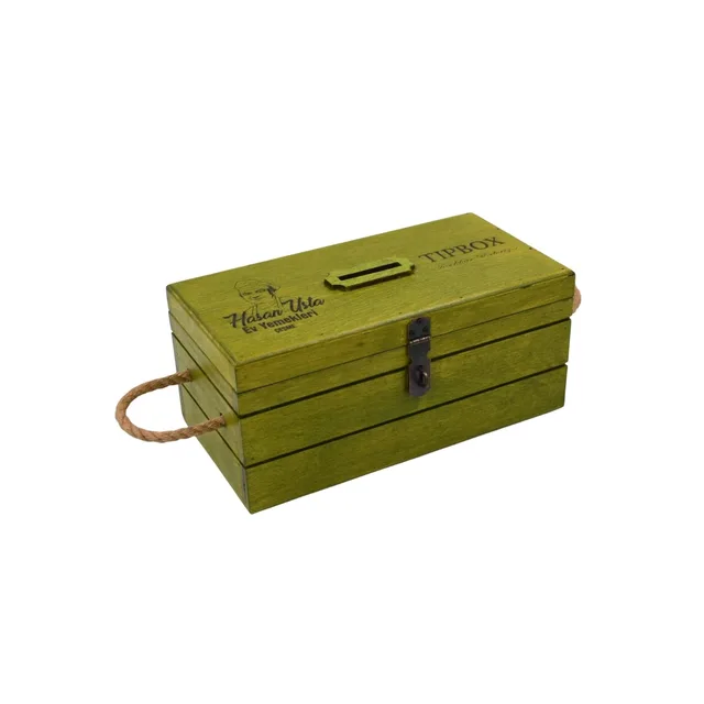 Firmalara Özel Logolu Tipbox (27X14x12cm) Yeşil, Asma Kilit Hediyeli – Fotoğraf 1