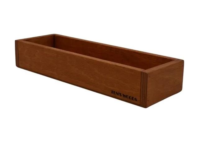 Ahşap Organizer Banyo/mutfak Suya Dayanıklı Açık Kahve – Fotoğraf 1